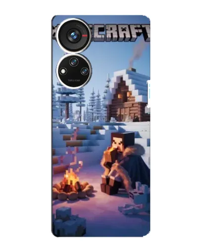 Чехол для ZTE Blade V40s с картинкой «Зимний Minecraft» Чехол для ZTE Blade V40s с картинкой «Зимний Minecraft»