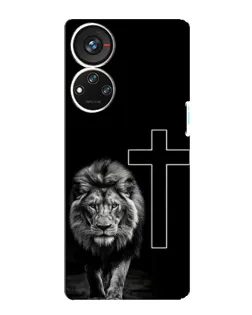 Чохол для ZTE Blade V40s з картинкою «Лев та Хрест» Чохол для ZTE Blade V40s з картинкою «Лев та Хрест»
