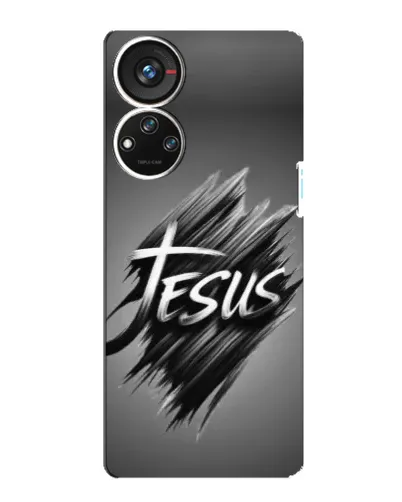 Чехол для ZTE Blade V40s с картинкой «Надпись Jesus Graffiti»