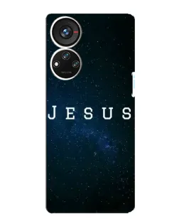Чехол для ZTE Blade V40s с картинкой «Звездное небо Jesus»