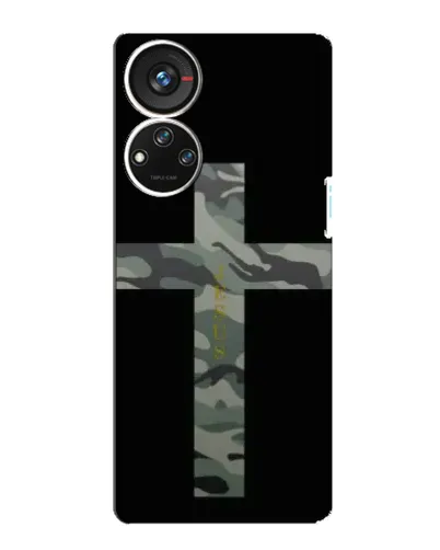 Чехол для ZTE Blade V40s с картинкой «Милитари Крест»