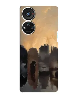 Чехол для ZTE Blade V40s с картинкой «Дорога к вере»