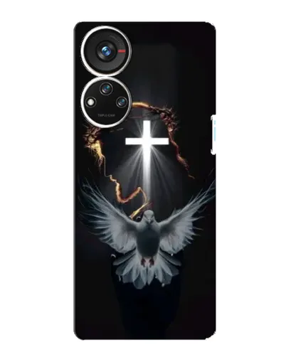 Чехол для ZTE Blade V40s с картинкой «Голубь и Свет»
