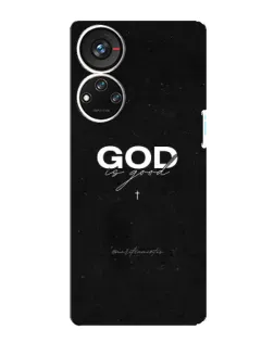 Чехол для ZTE Blade V40s с картинкой «GOD — Бог над всем»
