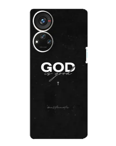 Чехол для ZTE Blade V40s с картинкой «GOD — Бог над всем»