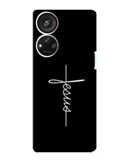 Чехол для ZTE Blade V40s с картинкой «Тонкая линия веры»