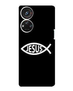 Чехол для ZTE Blade V40s с картинкой «Классический Jesus»