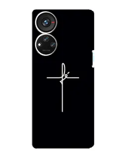 Чехол для ZTE Blade V40s с картинкой «Тонкий крест» Чехол для ZTE Blade V40s с картинкой «Тонкий крест»