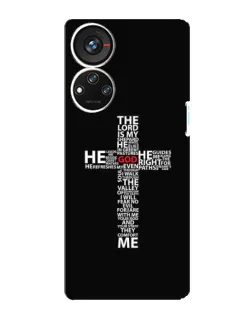 Чехол для ZTE Blade V40s с картинкой «Текстовый крест» Чехол для ZTE Blade V40s с картинкой «Текстовый крест»