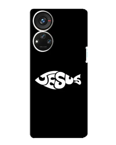 Чехол для ZTE Blade V40s с картинкой «Рыба Jesus» Чехол для ZTE Blade V40s с картинкой «Рыба Jesus»