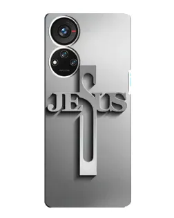 Чехол для ZTE Blade V40s с картинкой «Металлический крест Jesus» Чехол для ZTE Blade V40s с картинкой «Металлический крест Jesus»