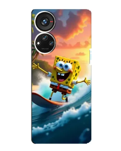 Чохол для ZTE Blade V40s з картинкою «Губка Боб серфінгіст» Чохол для ZTE Blade V40s з картинкою «Губка Боб серфінгіст»