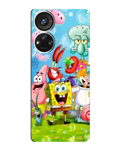 Чехол для ZTE Blade V40s с картинкой «Губка Боб и друзья» Чехол для ZTE Blade V40s с картинкой «Губка Боб и друзья»