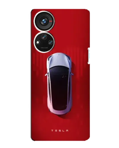 Чехол для ZTE Blade V40s с картинкой «Tesla Top View»