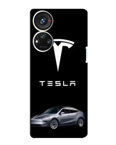 Чехол для ZTE Blade V40s с картинкой «Tesla Model Y»