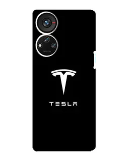 Чохол для ZTE Blade V40s з картинкою «Tesla White Logo» Чохол для ZTE Blade V40s з картинкою «Tesla White Logo»