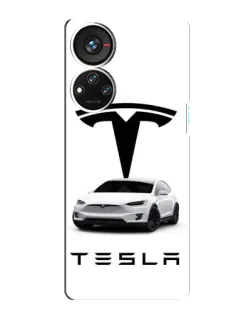 Чохол для ZTE Blade V40s з картинкою «Tesla White Style» Чохол для ZTE Blade V40s з картинкою «Tesla White Style»