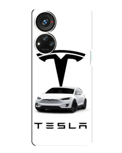 Чехол для ZTE Blade V40s с картинкой «Tesla White Style»