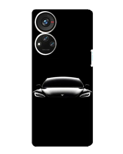Чехол для ZTE Blade V40s с картинкой «Фары Tesla Night»