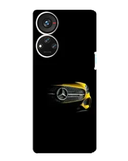Чехол для ZTE Blade V40s с картинкой «Mercedes — ретро стиль»