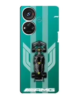 Чехол для ZTE Blade V40s с картинкой «Mercedes AMG Petronas»