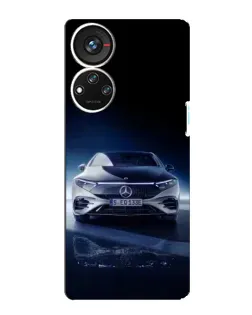Чехол для ZTE Blade V40s с картинкой «Ночной Mercedes EQ»