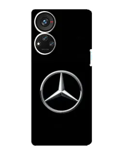 Чехол для ZTE Blade V40s с картинкой «Mercedes классический лого»