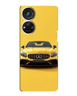 Чехол для ZTE Blade V40s с картинкой «Желтый Mercedes GT»