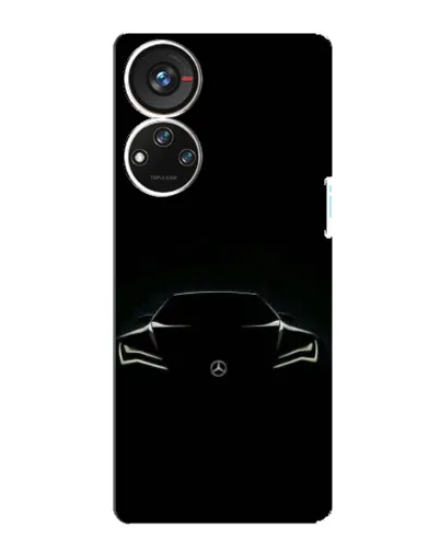Чехол для ZTE Blade V40s с картинкой «Mercedes — силуэт авто» Чехол для ZTE Blade V40s с картинкой «Mercedes — силуэт авто»