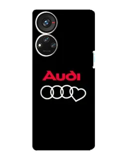 Чохол для ZTE Blade V40s з картинкою «Логотип Audi Heart»