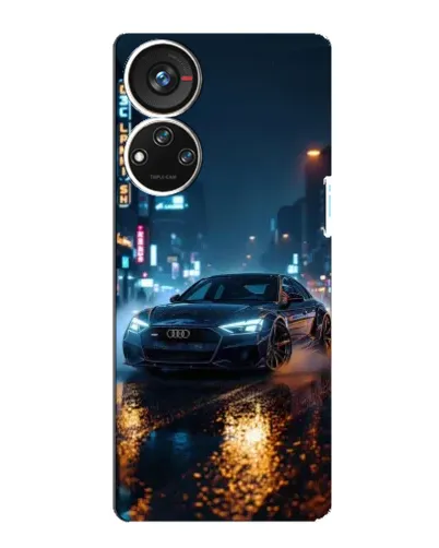 Чехол для ZTE Blade V40s с картинкой «Ночной город и Audi» Чехол для ZTE Blade V40s с картинкой «Ночной город и Audi»