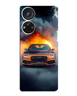 Чохол для ZTE Blade V40s з картинкою «Audi у вогняному диму» Чохол для ZTE Blade V40s з картинкою «Audi у вогняному диму»