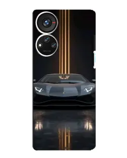 Чохол для ZTE Blade V40s з картинкою «Lamborghini золоті лінії»