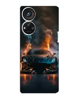 Чохол для ZTE Blade V40s з картинкою «Lamborghini димна естетика»