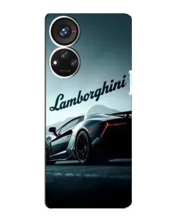 Чохол для ZTE Blade V40s з картинкою «Класичний Lamborghini надпис»