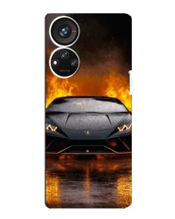 Чохол для ZTE Blade V40s з картинкою «Lamborghini у вогні»