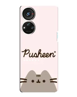 Чохол для ZTE Blade V40s з картинкою «Pusheen логотип» Чохол для ZTE Blade V40s з картинкою «Pusheen логотип»