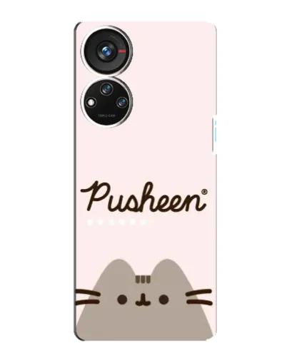 Чохол для ZTE Blade V40s з картинкою «Pusheen логотип» Чохол для ZTE Blade V40s з картинкою «Pusheen логотип»