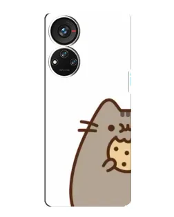 Чохол для ZTE Blade V40s з картинкою «Пушин з печивом» Чохол для ZTE Blade V40s з картинкою «Пушин з печивом»
