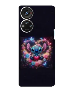 Чохол для ZTE Blade V40s з картинкою «Stitch у квітах» Чохол для ZTE Blade V40s з картинкою «Stitch у квітах»