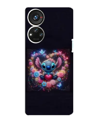 Чохол для ZTE Blade V40s з картинкою «Stitch у квітах» Чохол для ZTE Blade V40s з картинкою «Stitch у квітах»