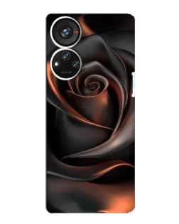 Чохол для ZTE Blade V40s з картинкою «Шовкова чорна троянда»