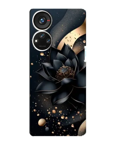 Чехол для ZTE Blade V40s с картинкой «Черный лотос» Чехол для ZTE Blade V40s с картинкой «Черный лотос»