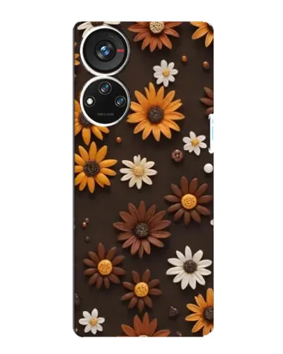 Чехол для ZTE Blade V40s с картинкой «Узор из маленьких подсолнухов» Чехол для ZTE Blade V40s с картинкой «Узор из маленьких подсолнухов»