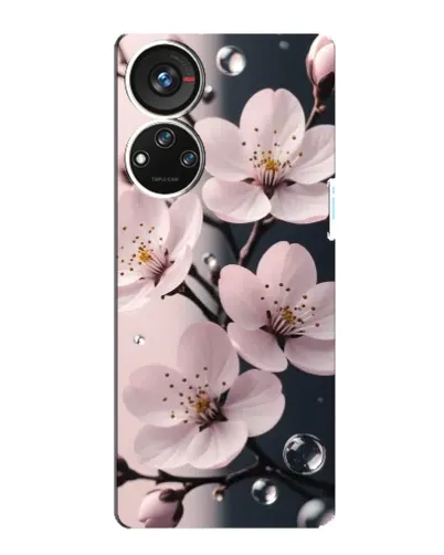 Чехол для ZTE Blade V40s с картинкой «Нежная сакура и капли» Чехол для ZTE Blade V40s с картинкой «Нежная сакура и капли»