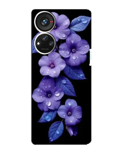 Чехол для ZTE Blade V40s с картинкой «Фиолетовые цветы с росою» Чехол для ZTE Blade V40s с картинкой «Фиолетовые цветы с росою»