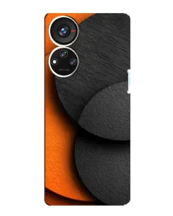 Чохол для ZTE Blade V40s з картинкою «Геометрія помаранчевих кіл»