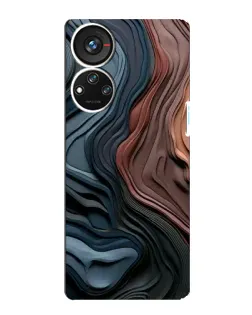 Чохол для ZTE Blade V40s з картинкою «Кольорові хвилі каньйону»