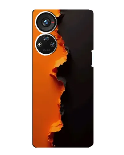 Чохол для ZTE Blade V40s з картинкою «Помаранчевий розлом» Чохол для ZTE Blade V40s з картинкою «Помаранчевий розлом»