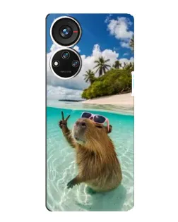Чохол для ZTE Blade V40s з картинкою «Капібара на морі» Чохол для ZTE Blade V40s з картинкою «Капібара на морі»